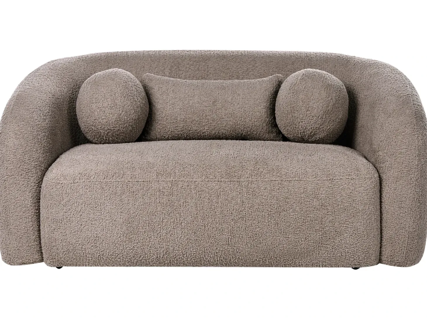 Online Sofa dla 2 osób EGEDAAL Boucle Beżowoszary Sofy Tapicerowane|Sofy Dwuosobowe