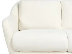 Outlet Sofa dla 2 osób EIBY Szenil Biały Sofy Tapicerowane|Sofy Dwuosobowe