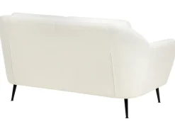 Outlet Sofa dla 2 osób EIBY Szenil Biały Sofy Tapicerowane|Sofy Dwuosobowe