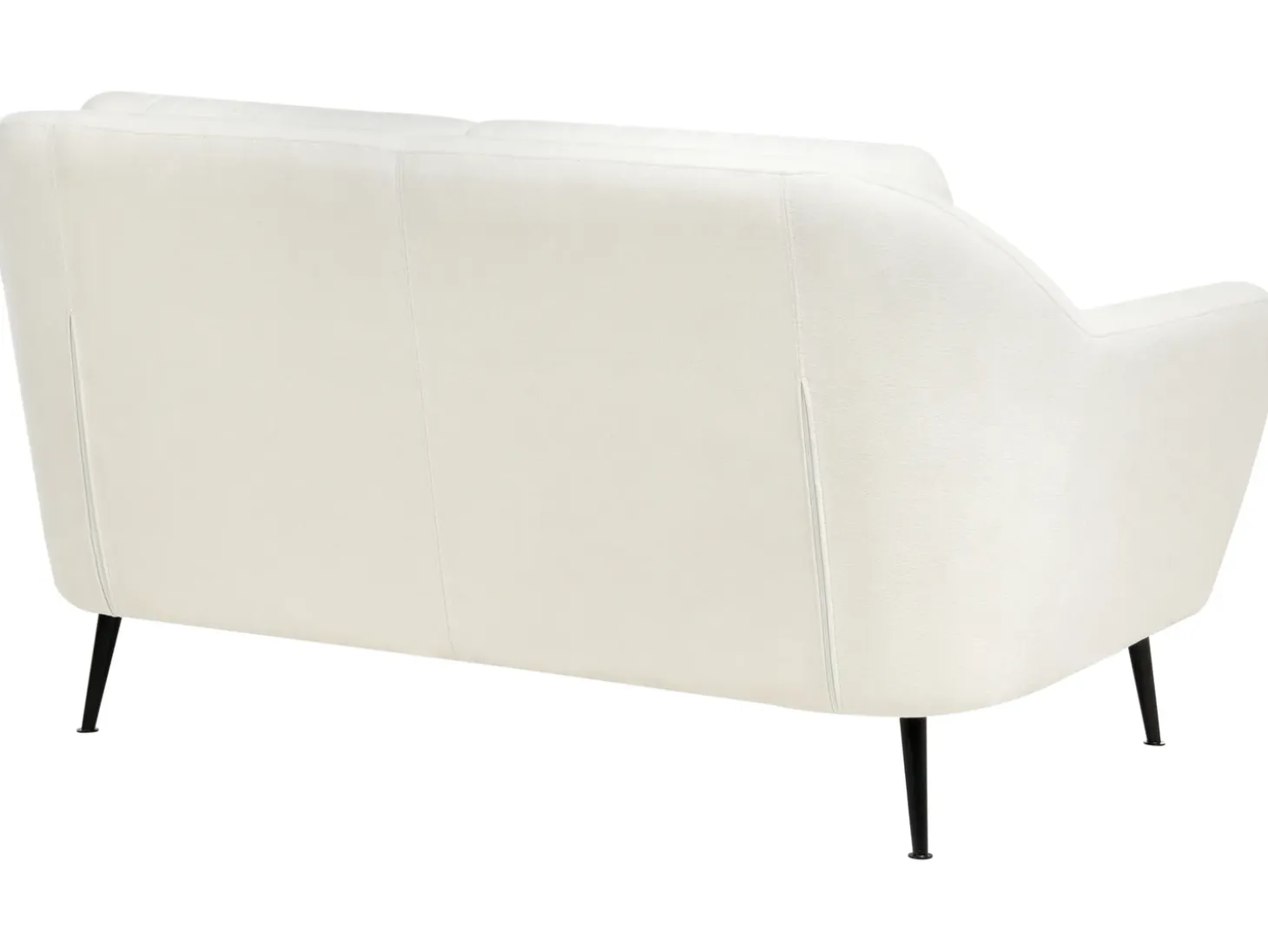 Outlet Sofa dla 2 osób EIBY Szenil Biały Sofy Tapicerowane|Sofy Dwuosobowe