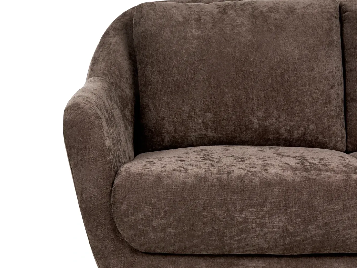 Best Sofa dla 2 osób EIBY Szenil Ciemnobrązowy Sofy Tapicerowane|Sofy Dwuosobowe
