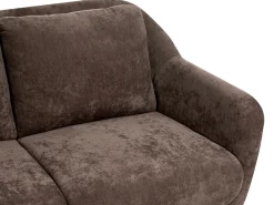 Best Sofa dla 2 osób EIBY Szenil Ciemnobrązowy Sofy Tapicerowane|Sofy Dwuosobowe