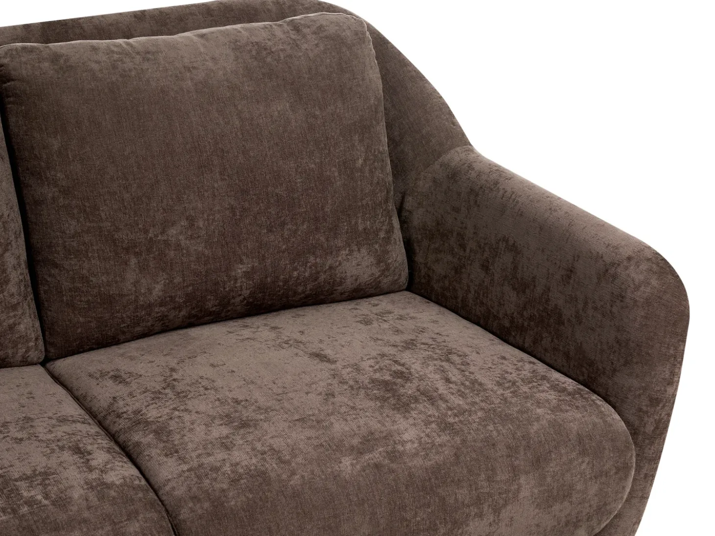 Best Sofa dla 2 osób EIBY Szenil Ciemnobrązowy Sofy Tapicerowane|Sofy Dwuosobowe
