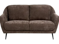 Best Sofa dla 2 osób EIBY Szenil Ciemnobrązowy Sofy Tapicerowane|Sofy Dwuosobowe