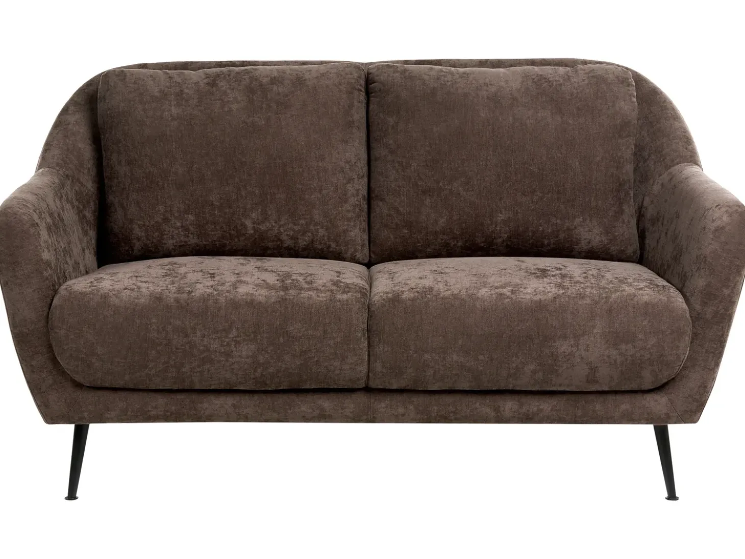 Best Sofa dla 2 osób EIBY Szenil Ciemnobrązowy Sofy Tapicerowane|Sofy Dwuosobowe