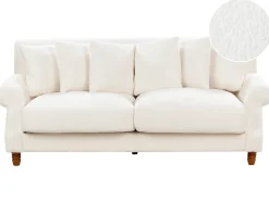Sale Sofa dla 2 osób EIKE Boucle Złamana biel Sofy Tapicerowane|Sofy Dwuosobowe