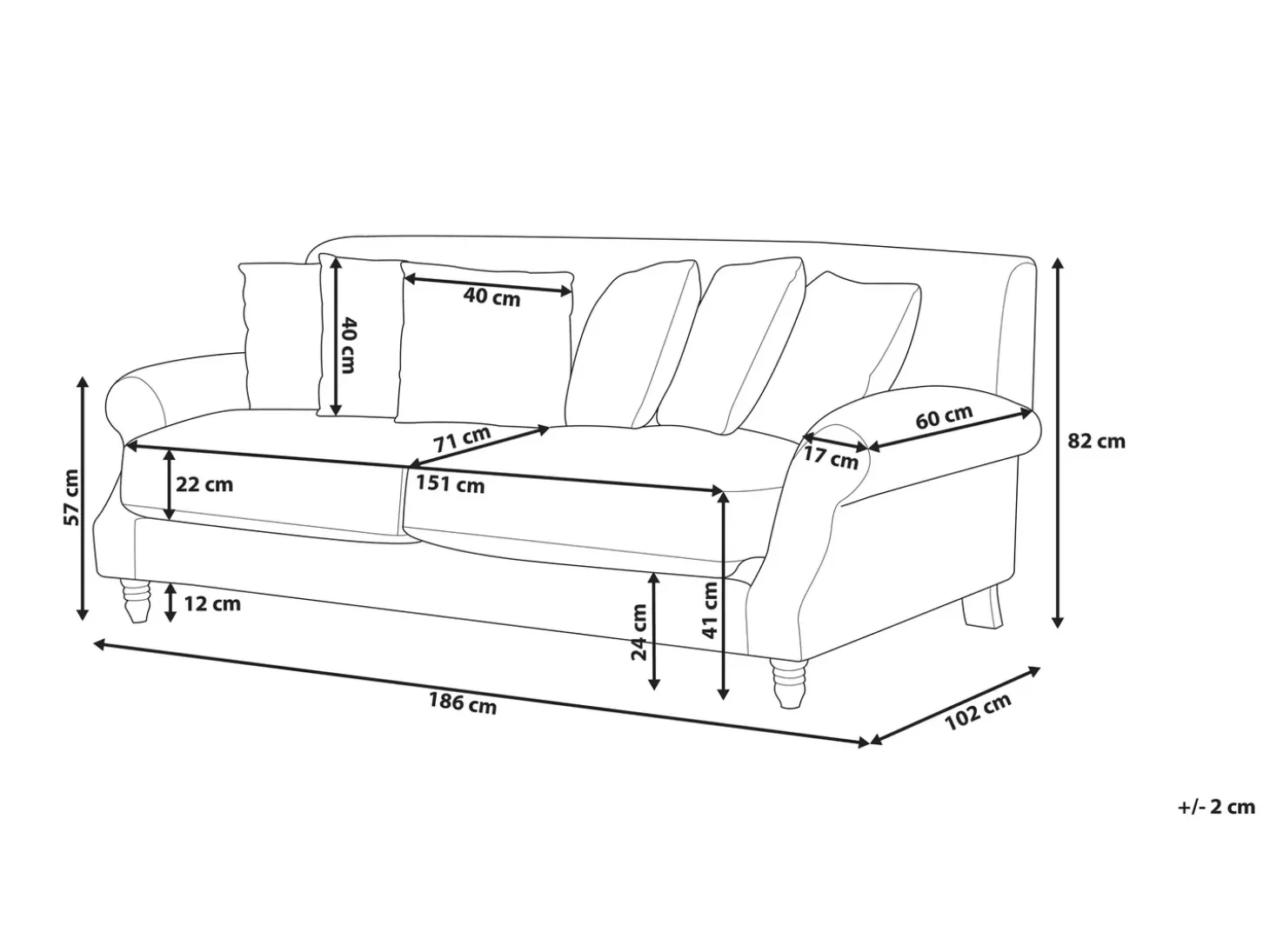 Best Sofa dla 2 osób EIKE Welur Lazurowy Sofy Tapicerowane|Sofy Dwuosobowe