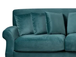 Best Sofa dla 2 osób EIKE Welur Lazurowy Sofy Tapicerowane|Sofy Dwuosobowe