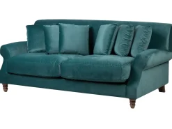 Best Sofa dla 2 osób EIKE Welur Lazurowy Sofy Tapicerowane|Sofy Dwuosobowe