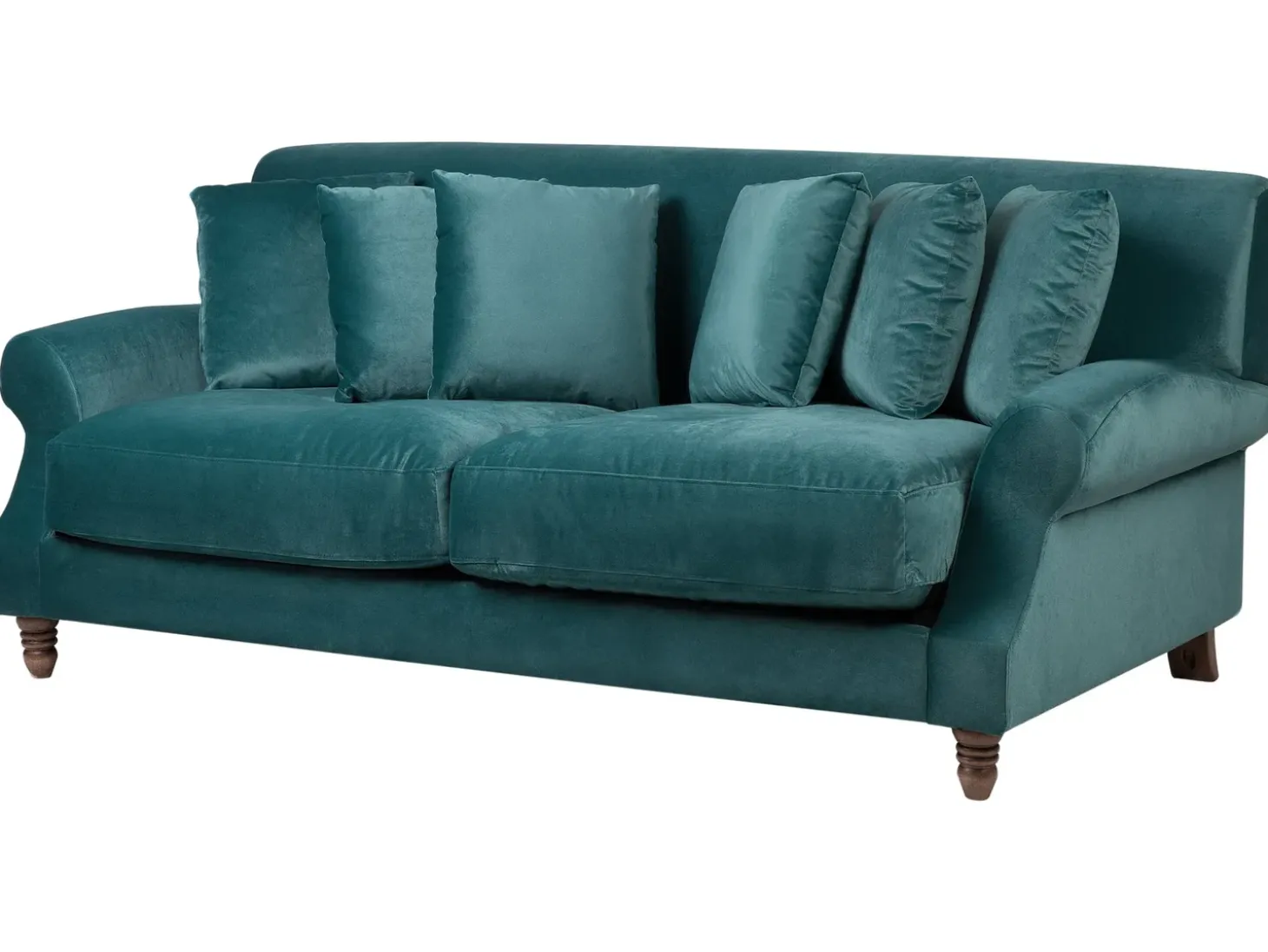 Best Sofa dla 2 osób EIKE Welur Lazurowy Sofy Tapicerowane|Sofy Dwuosobowe