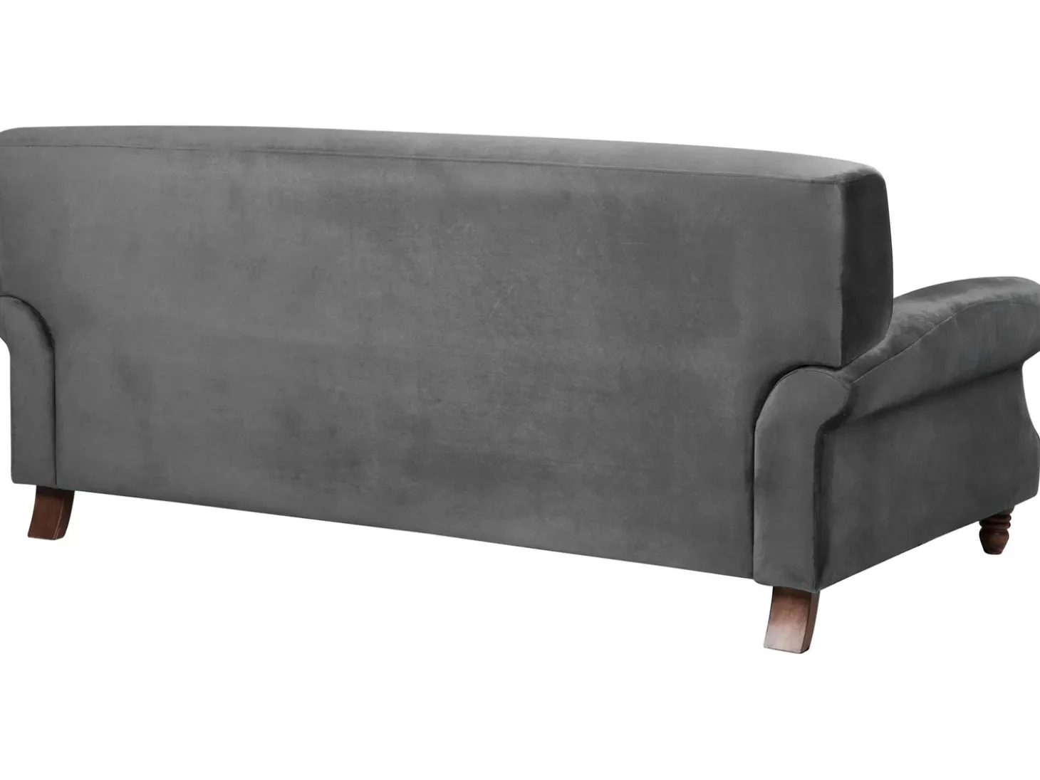 Best Sofa dla 2 osób EIKE Welur Szary Sofy Tapicerowane|Sofy Dwuosobowe