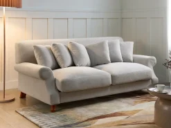 Discount Sofa dla 2 osób EIKE Złamana biel Sofy Tapicerowane|Sofy Dwuosobowe