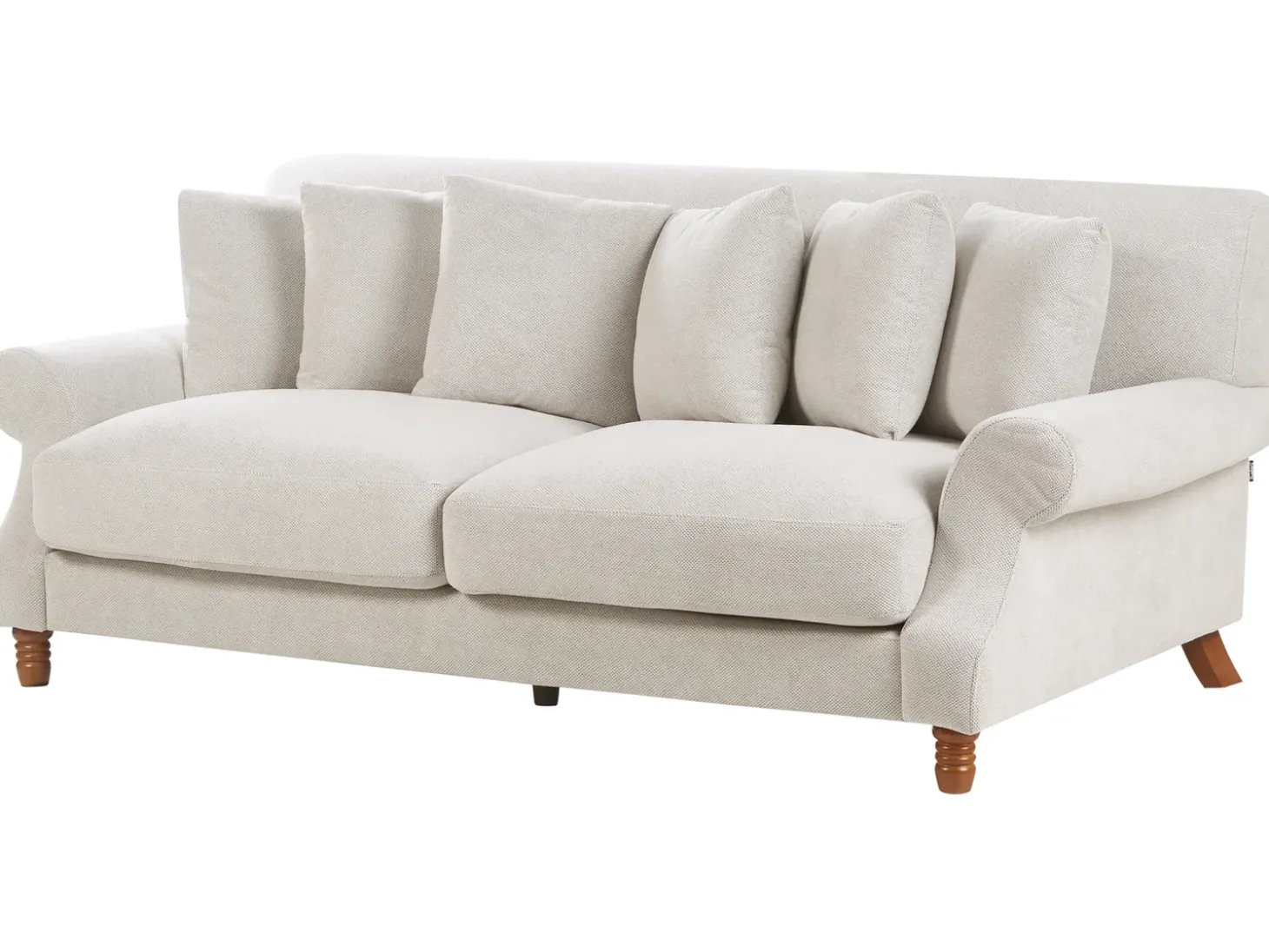 Discount Sofa dla 2 osób EIKE Złamana biel Sofy Tapicerowane|Sofy Dwuosobowe