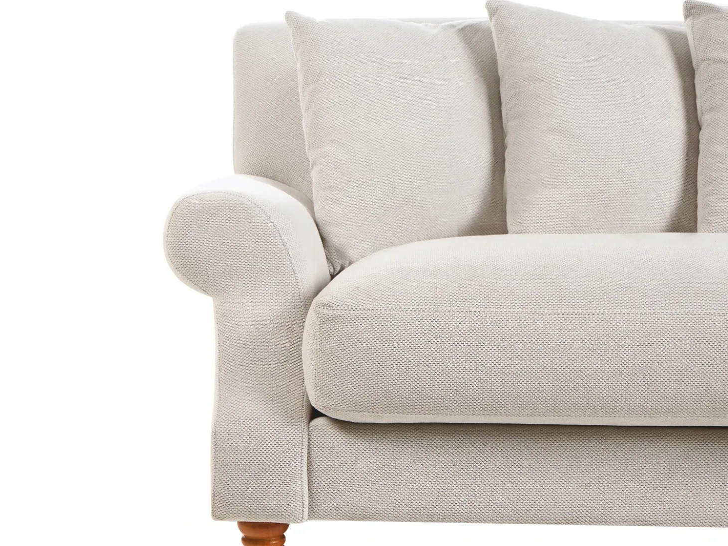 Discount Sofa dla 2 osób EIKE Złamana biel Sofy Tapicerowane|Sofy Dwuosobowe