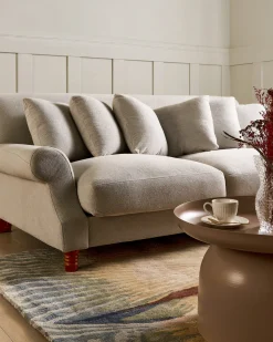 Discount Sofa dla 2 osób EIKE Złamana biel Sofy Tapicerowane|Sofy Dwuosobowe