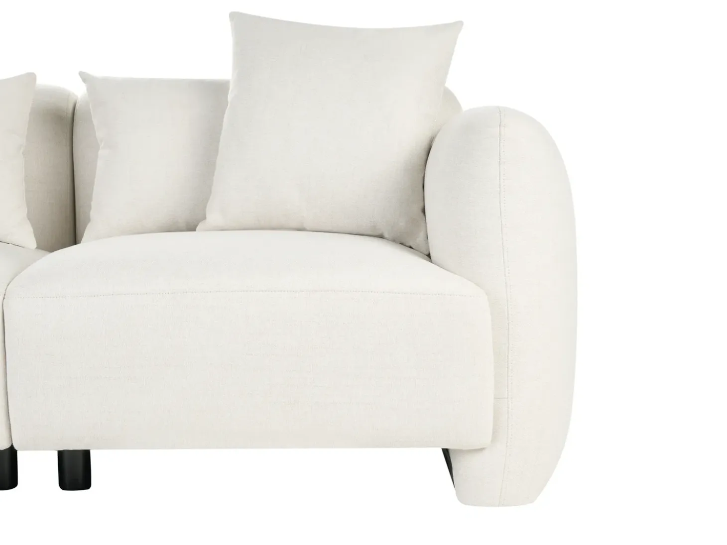 Discount Sofa dla 3 osób EKENES Złamana biel Sofy Tapicerowane|Wszystkie Sofy