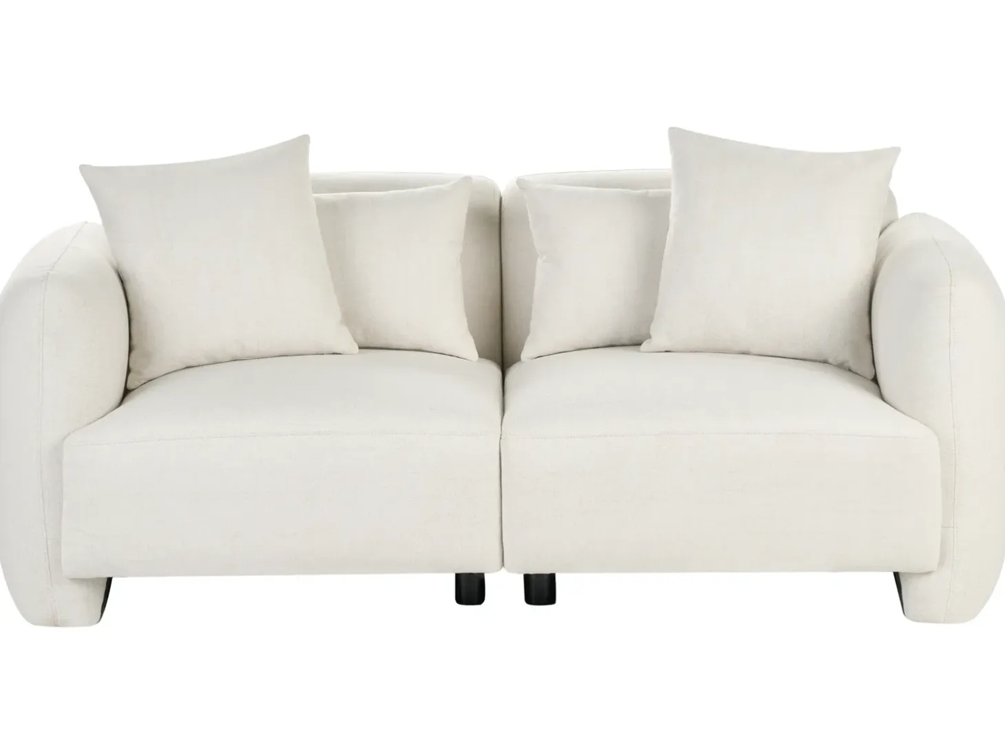Discount Sofa dla 3 osób EKENES Złamana biel Sofy Tapicerowane|Wszystkie Sofy