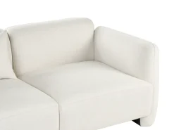Discount Sofa dla 3 osób EKENES Złamana biel Sofy Tapicerowane|Wszystkie Sofy