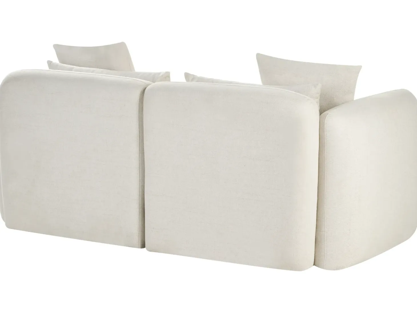 Discount Sofa dla 3 osób EKENES Złamana biel Sofy Tapicerowane|Wszystkie Sofy
