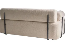 New Sofa dla 2 osób ELVA Boucle Beżowy Sofy Tapicerowane|Sofy Dwuosobowe