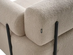 New Sofa dla 2 osób ELVA Boucle Beżowy Sofy Tapicerowane|Sofy Dwuosobowe