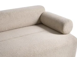 New Sofa dla 2 osób ELVA Boucle Beżowy Sofy Tapicerowane|Sofy Dwuosobowe
