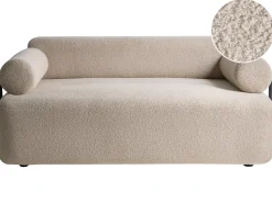New Sofa dla 2 osób ELVA Boucle Beżowy Sofy Tapicerowane|Sofy Dwuosobowe
