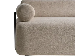New Sofa dla 2 osób ELVA Boucle Beżowy Sofy Tapicerowane|Sofy Dwuosobowe