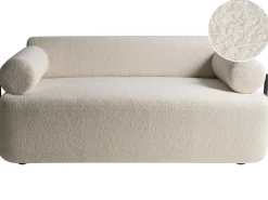 Online Sofa dla 2 osób ELVA Boucle Złamana biel Sofy Tapicerowane|Sofy Dwuosobowe