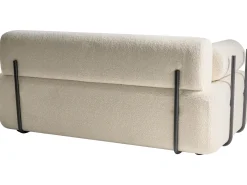 Online Sofa dla 2 osób ELVA Boucle Złamana biel Sofy Tapicerowane|Sofy Dwuosobowe