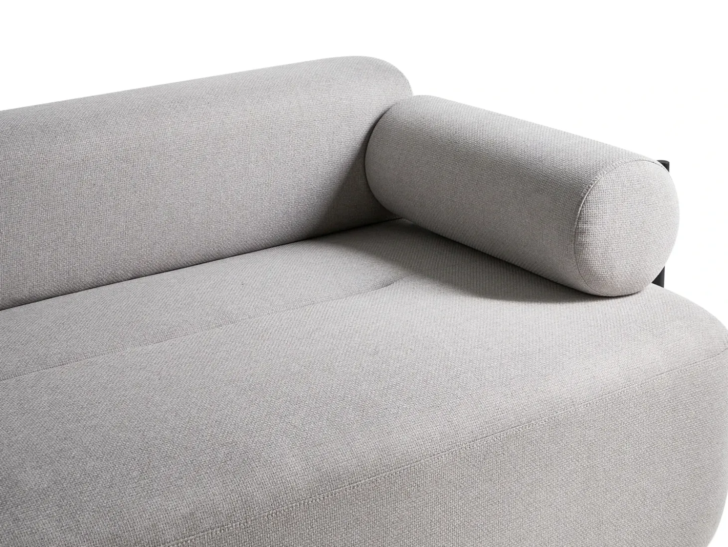 Best Sofa dla 2 osób ELVA Jasnoszary Sofy Tapicerowane|Sofy Dwuosobowe