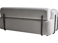 Best Sofa dla 2 osób ELVA Jasnoszary Sofy Tapicerowane|Sofy Dwuosobowe