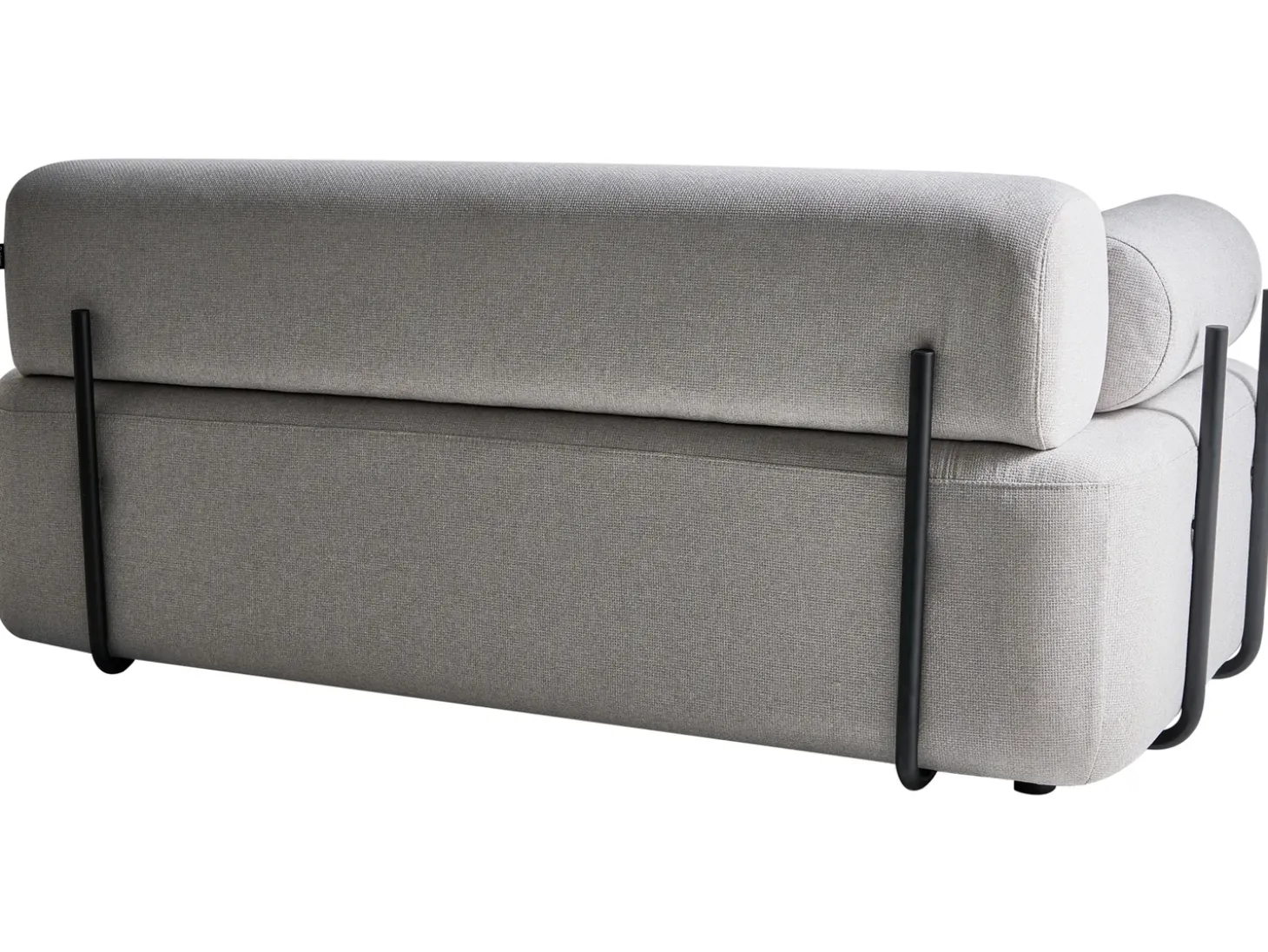 Best Sofa dla 2 osób ELVA Jasnoszary Sofy Tapicerowane|Sofy Dwuosobowe