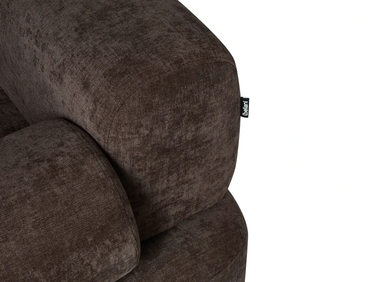 Best Sofa dla 2 osób ELVA Szenil Ciemnobrązowy Sofy Tapicerowane|Sofy Dwuosobowe