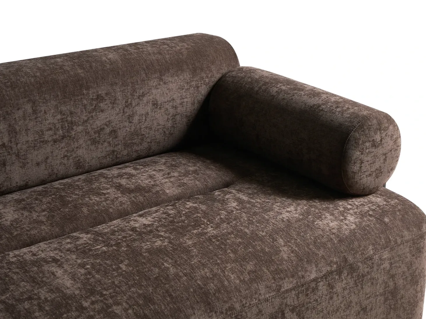 Best Sofa dla 2 osób ELVA Szenil Ciemnobrązowy Sofy Tapicerowane|Sofy Dwuosobowe