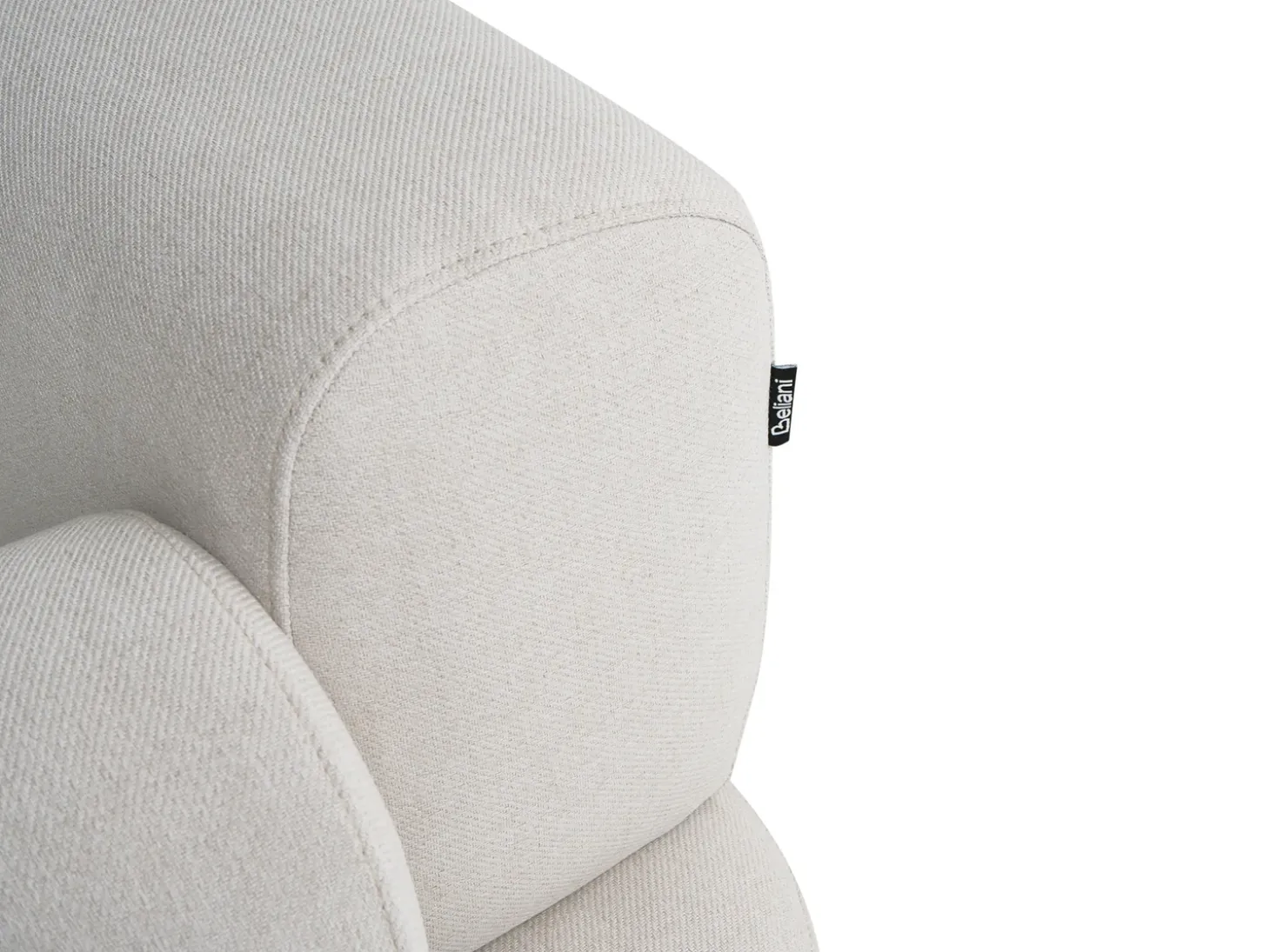 Discount Sofa dla 2 osób ELVA Złamana biel Sofy Tapicerowane|Sofy Dwuosobowe