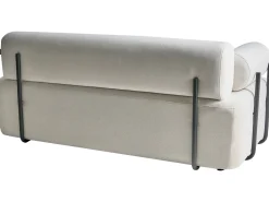 Discount Sofa dla 2 osób ELVA Złamana biel Sofy Tapicerowane|Sofy Dwuosobowe