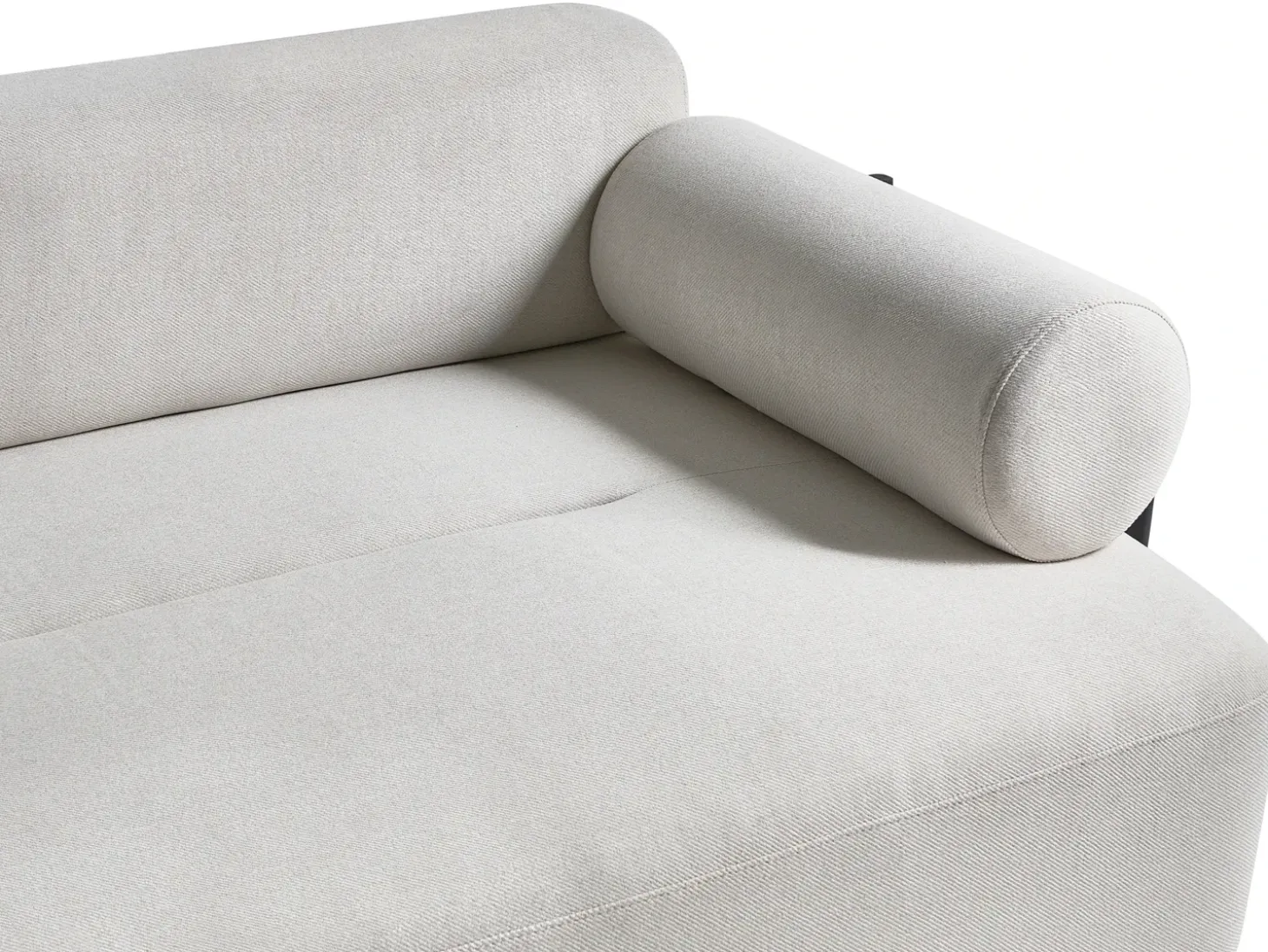 Discount Sofa dla 2 osób ELVA Złamana biel Sofy Tapicerowane|Sofy Dwuosobowe