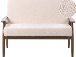 Hot Sofa dla 2 osób ESRUM Boucle Ciemny brąz/ beżowy Sofy Tapicerowane|Sofy Dwuosobowe