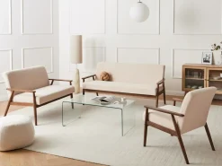 Hot Sofa dla 2 osób ESRUM Boucle Ciemny brąz/ beżowy Sofy Tapicerowane|Sofy Dwuosobowe