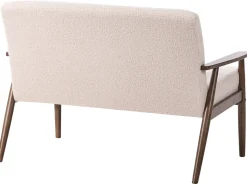 Hot Sofa dla 2 osób ESRUM Boucle Ciemny brąz/ beżowy Sofy Tapicerowane|Sofy Dwuosobowe