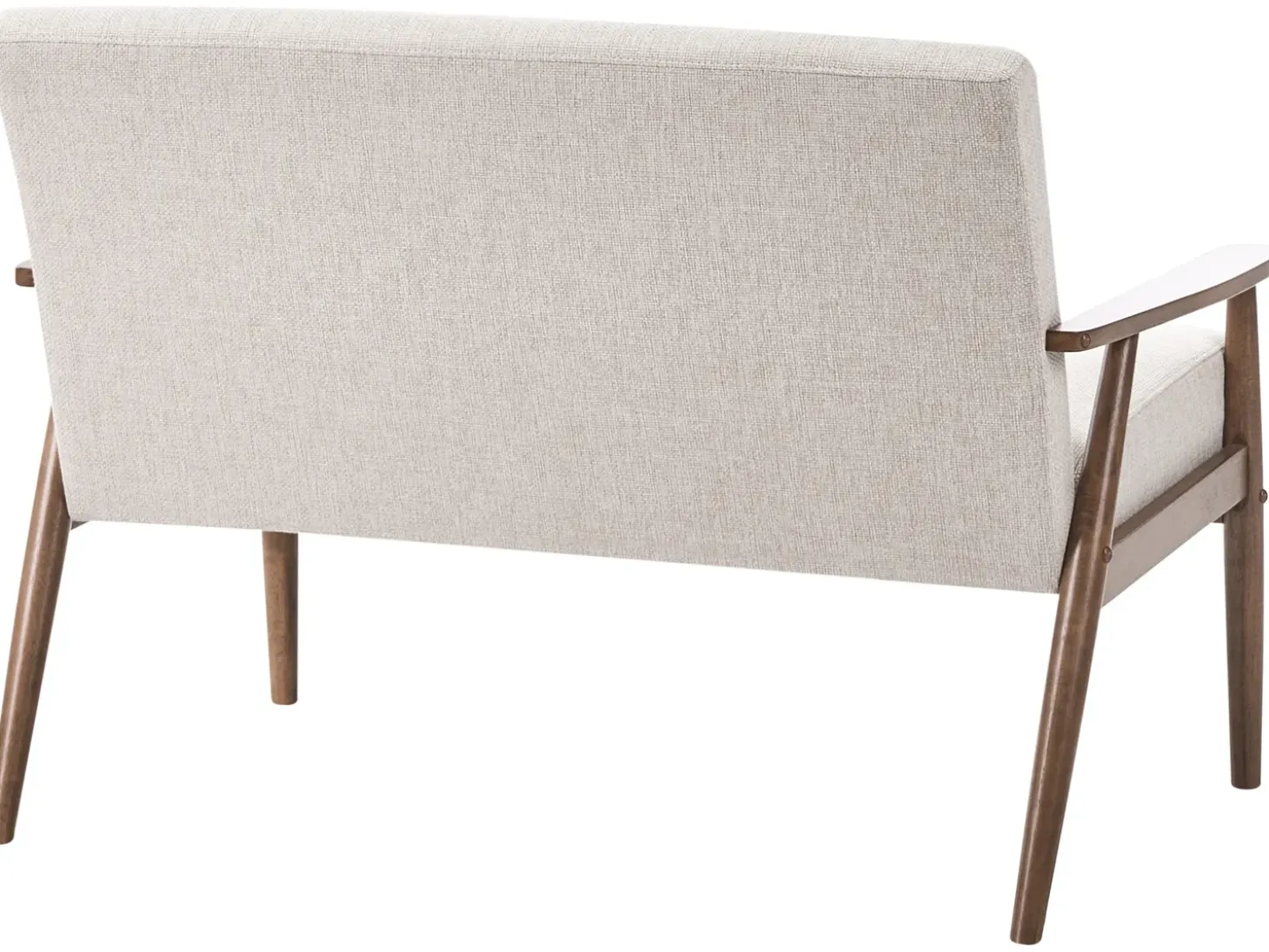 Best Sofa dla 2 osób ESRUM Ciemny brąz/ beżowy Sofy Tapicerowane|Sofy Dwuosobowe