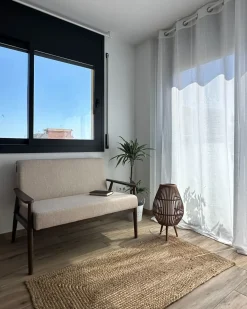 Best Sofa dla 2 osób ESRUM Ciemny brąz/ beżowy Sofy Tapicerowane|Sofy Dwuosobowe