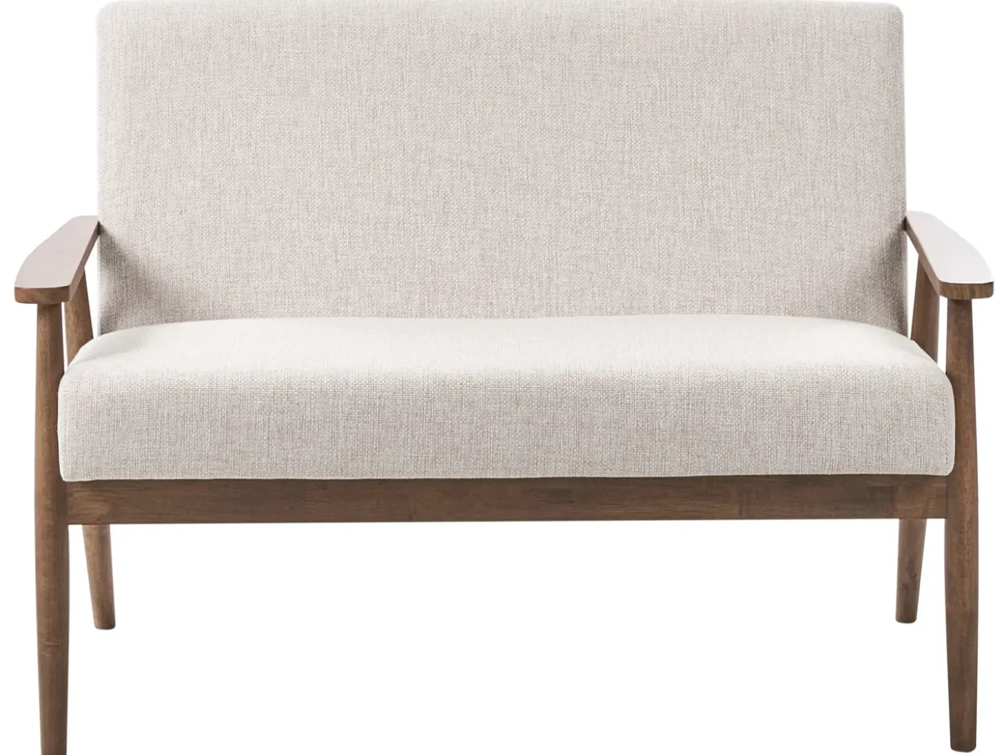 Best Sofa dla 2 osób ESRUM Ciemny brąz/ beżowy Sofy Tapicerowane|Sofy Dwuosobowe