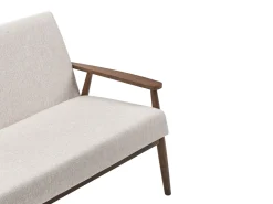 Best Sofa dla 2 osób ESRUM Ciemny brąz/ beżowy Sofy Tapicerowane|Sofy Dwuosobowe