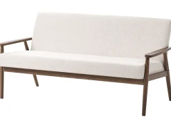 Outlet Sofa dla 3 osób ESRUM Ciemny brąz/ beżowy Sofy Tapicerowane|Kolekcje Sof