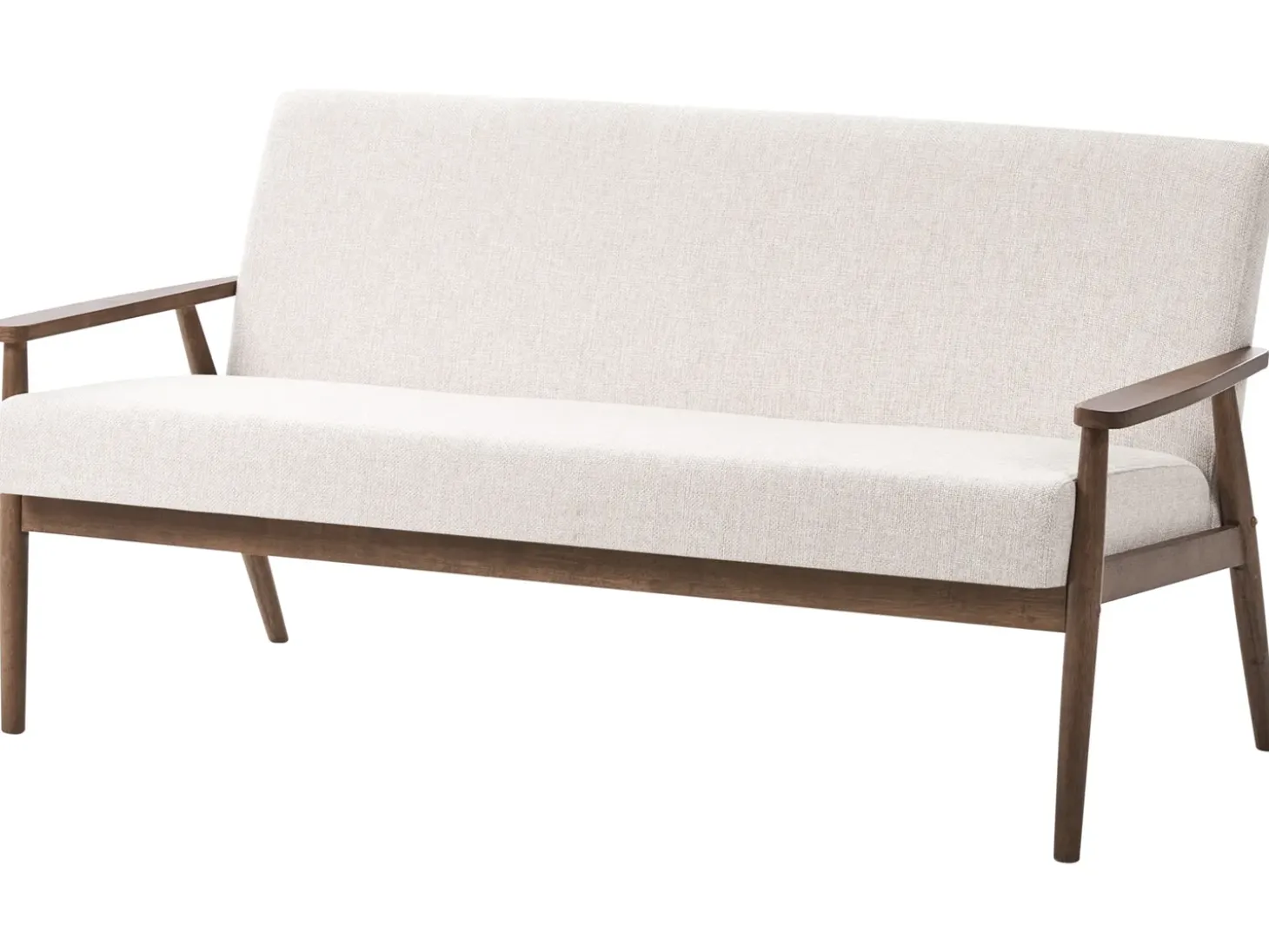 Outlet Sofa dla 3 osób ESRUM Ciemny brąz/ beżowy Sofy Tapicerowane|Kolekcje Sof