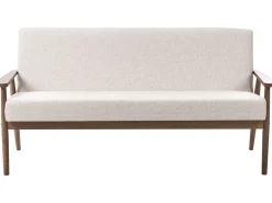 Outlet Sofa dla 3 osób ESRUM Ciemny brąz/ beżowy Sofy Tapicerowane|Kolekcje Sof