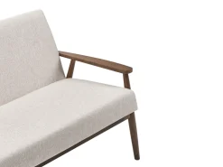 Outlet Sofa dla 3 osób ESRUM Ciemny brąz/ beżowy Sofy Tapicerowane|Kolekcje Sof