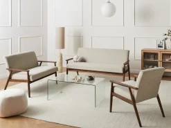 Outlet Sofa dla 2 osób ESRUM Ciemny brąz/ szary Sofy Tapicerowane|Sofy Dwuosobowe